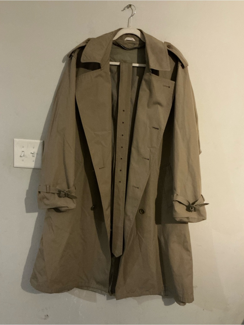 Classic Women's Trench Coat Blazer in Taupe